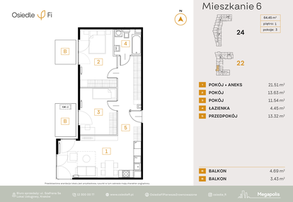 Mieszkanie w inwestycji: Osiedle Fi bud. 22, 24