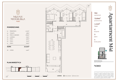 Mieszkanie w inwestycji: Młyny Mogilska