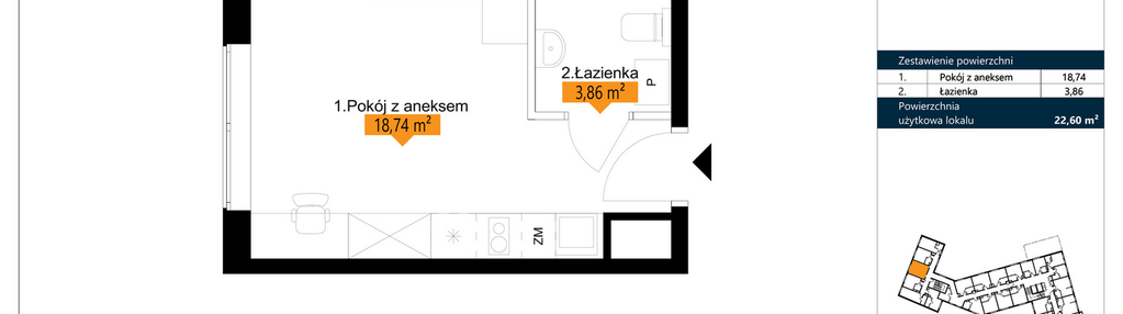 Mieszkanie w inwestycji: ŁACINA SPOT