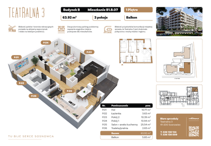 Mieszkanie w inwestycji: Teatralna 3