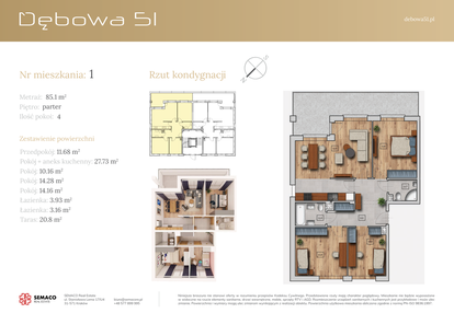 Mieszkanie w inwestycji: Dębowa 51