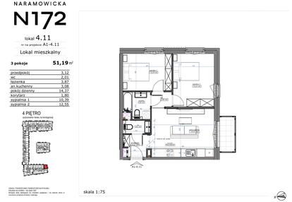 Mieszkanie w inwestycji: Naramowicka 172