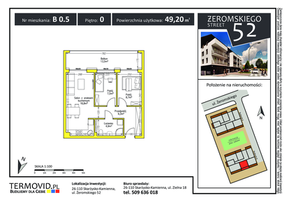 Mieszkanie w inwestycji: Żeromskiego Street 52