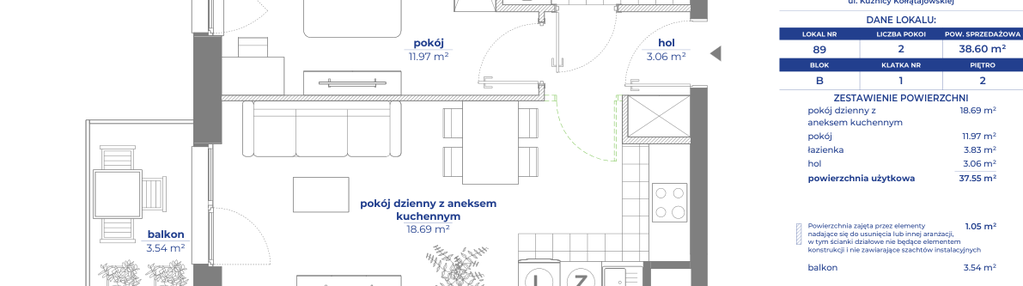 Mieszkanie w inwestycji: Osiedle Kołłątajówka