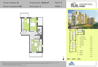 Mieszkanie w inwestycji: Dworzysko Park - Etap II