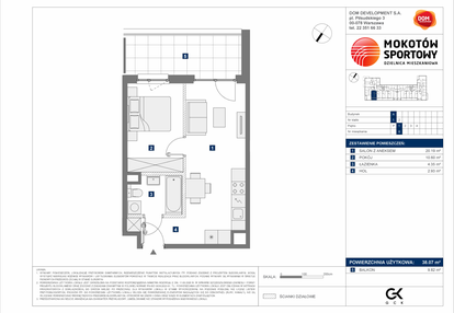 Mieszkanie w inwestycji: Mokotów Sportowy 3.1