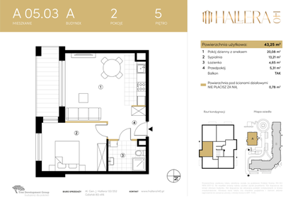 Mieszkanie w inwestycji: Hallera 140