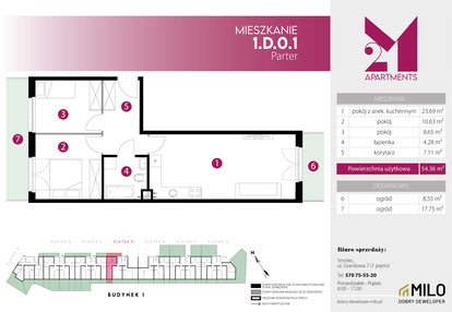 Mieszkanie w inwestycji: 2M Apartments etap IV