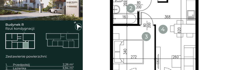 Mieszkanie w inwestycji: Korczaka Apartamenty