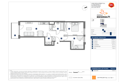 Mieszkanie w inwestycji: Osiedle Bokserska 71 etap II