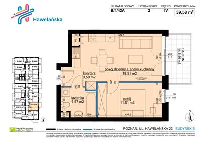 Mieszkanie w inwestycji: Osiedle Hawelańska etap III - bud. B