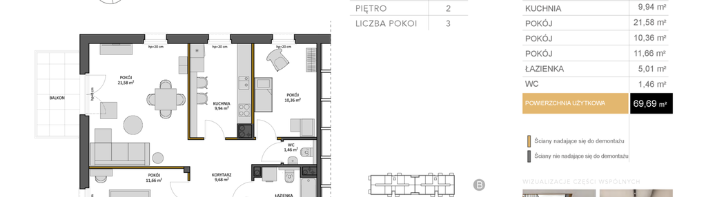 Mieszkanie w inwestycji: Osiedle Kasprowicza
