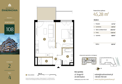 Mieszkanie w inwestycji: Rezydencja Świerkowa - etap II