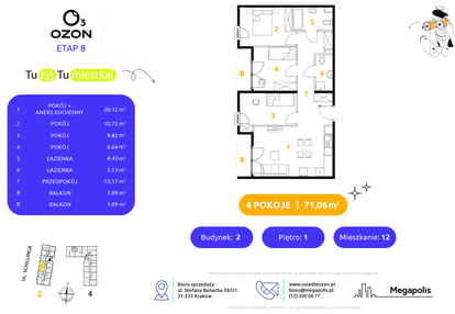 Mieszkanie w inwestycji: Osiedle Ozon etap VIII