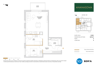 Mieszkanie w inwestycji: Ananasowa
