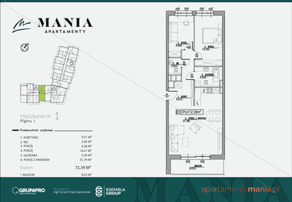 Mieszkanie w inwestycji: MANIA Apartamenty