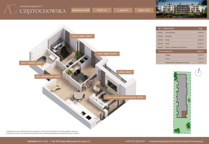 Mieszkanie w inwestycji: Apartamenty Częstochowska