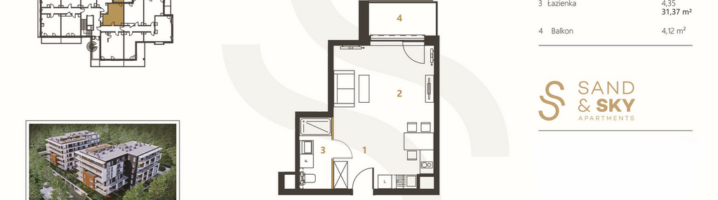 Mieszkanie w inwestycji: Sand Apartments