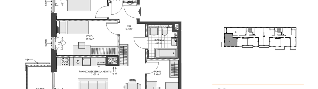 Mieszkanie w inwestycji: Przystań Brzeźno etap 1.2