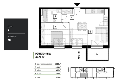 Mieszkanie w inwestycji: Zielony Horyzont II