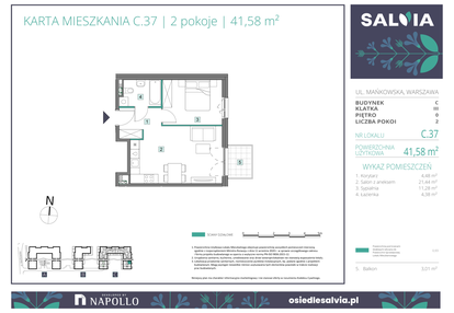 Mieszkanie w inwestycji: Osiedle Salvia