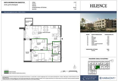 Mieszkanie w inwestycji: Hillence etap 3