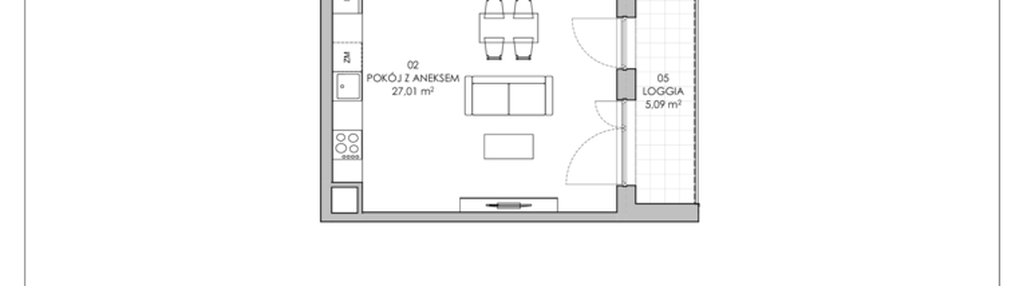 Mieszkanie w inwestycji: Skwer Harmonia II