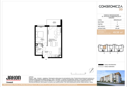 Mieszkanie w inwestycji: Gombrowicza 33