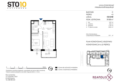Mieszkanie w inwestycji: Chylońska STO10 etap III