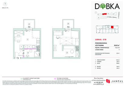 Mieszkanie w inwestycji: Dobka