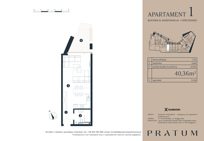 Mieszkanie w inwestycji: Pratum Apartamenty Etap I