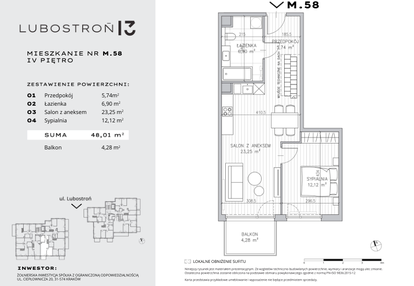 Mieszkanie w inwestycji: Lubostroń 13