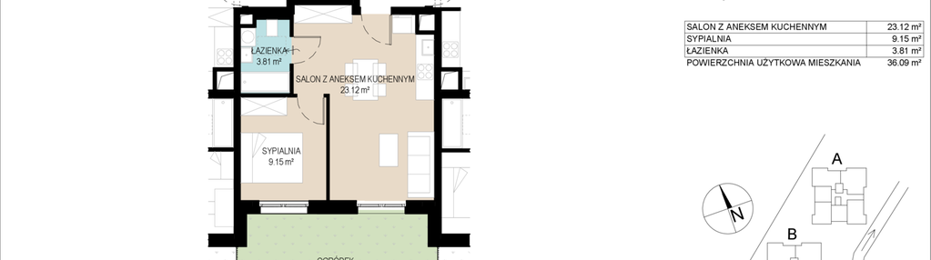 Mieszkanie w inwestycji: Wzgórze Gustawa