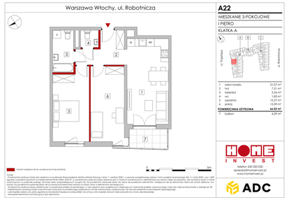 Mieszkanie w inwestycji: Zakątek Włochy