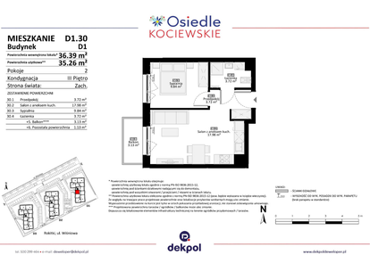 Mieszkanie w inwestycji: Osiedle Kociewskie etap III