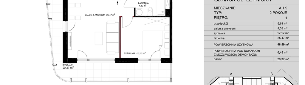 Mieszkanie w inwestycji: Letnicka Residence