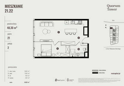 Mieszkanie w inwestycji: Quorum Tower