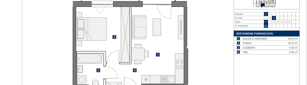 Mieszkanie w inwestycji: Osiedle Bokserska 71 Etap 2 Faza 2
