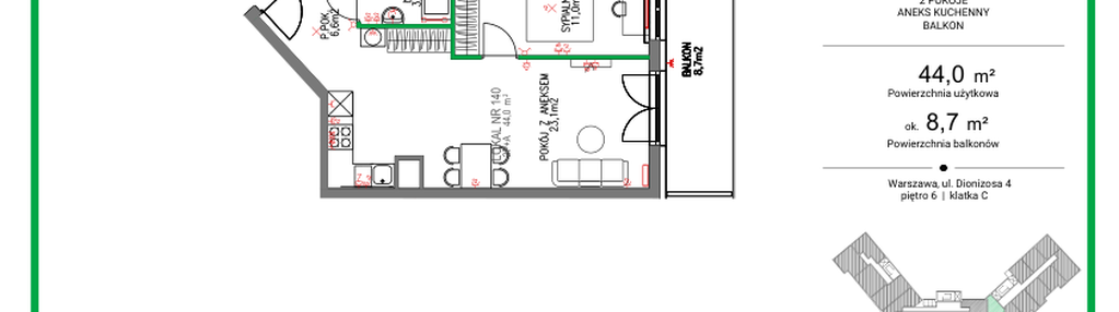 Mieszkanie w inwestycji: Comfort City Szmaragd