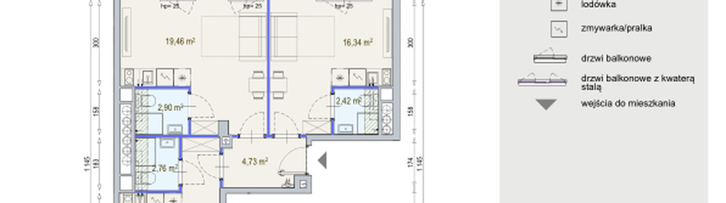 Mieszkanie w inwestycji: Modern Mokotów etap 6, budynek F1 i F2