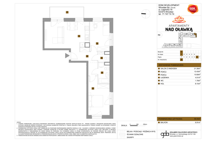 Mieszkanie w inwestycji: Apartamenty nad Oławką etap II