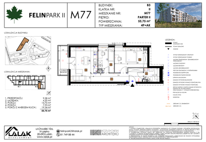 Mieszkanie w inwestycji: Felin Park II etap 2