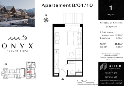 Mieszkanie w inwestycji: Onyx Resort & Spa