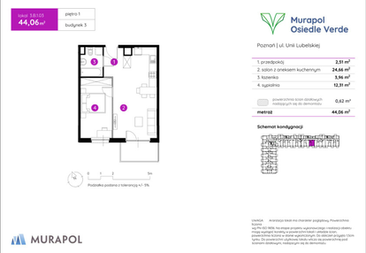 Mieszkanie w inwestycji: Murapol Osiedle Verde bud. 3