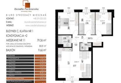 Mieszkanie w inwestycji: Osiedle Farbiarska