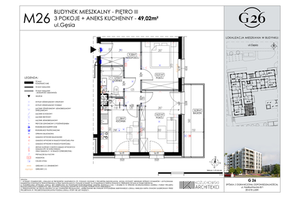 Mieszkanie w inwestycji: Gęsia 26 - Bud. A2