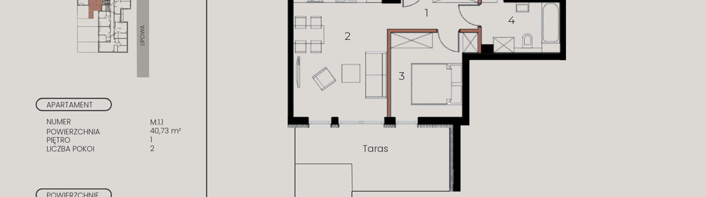 Mieszkanie w inwestycji: Lipowa 43