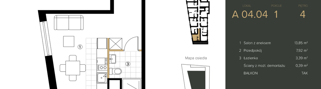Mieszkanie w inwestycji: 3 lipy