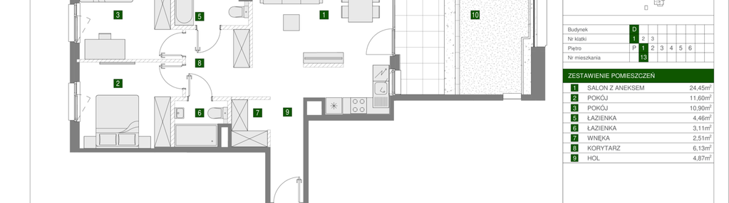 Mieszkanie w inwestycji: Osiedle Urbino etap 1.4