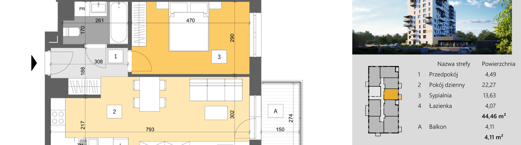 Mieszkanie w inwestycji: Dworzysko Park - Etap III